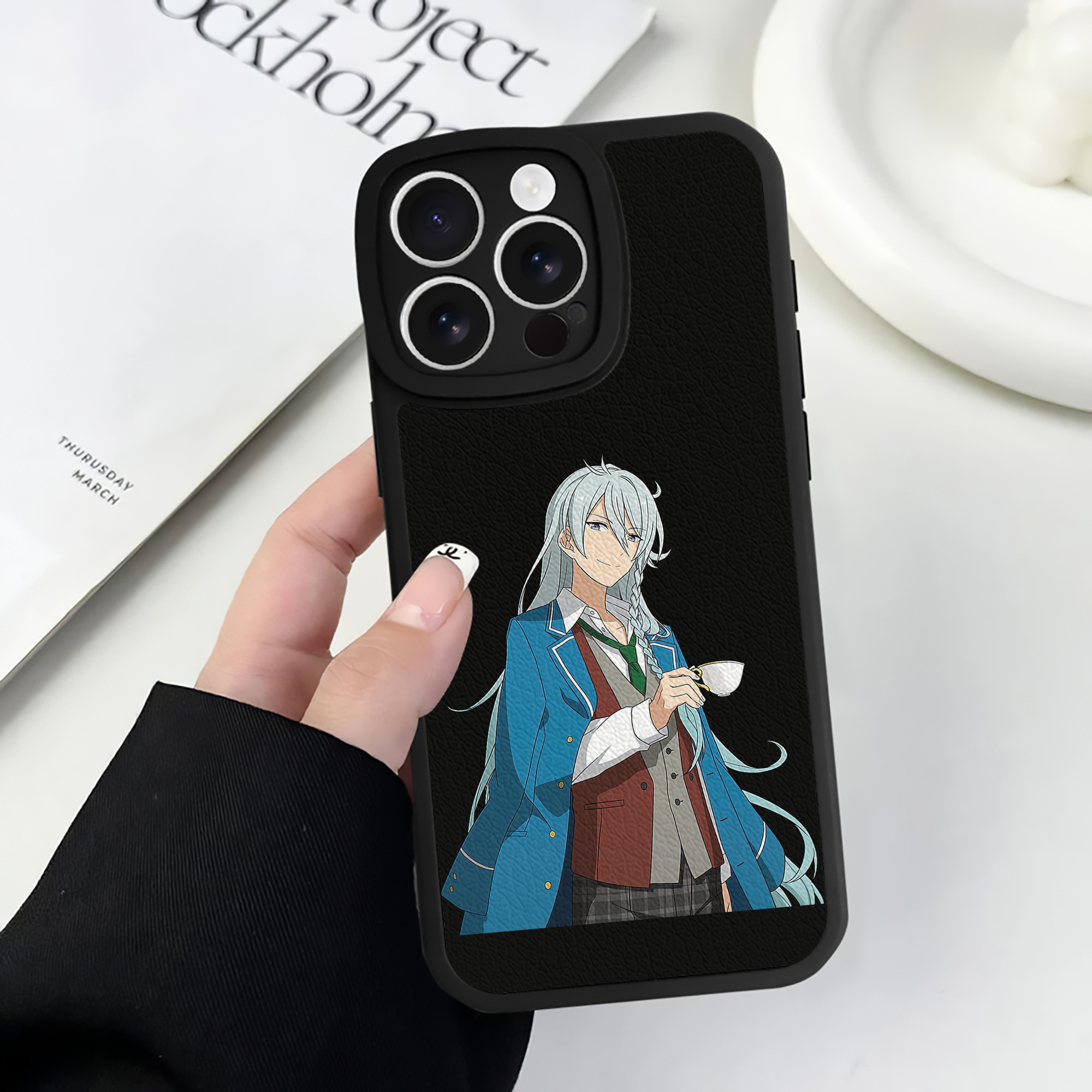 （画像用） あんさんぶるスターズ! Ensemble Stars 【iPhone 16シリーズ対応】シリコンスマホケース（レザー調） 材質：シリコン